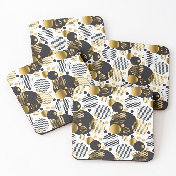 Item preview, Black, White and Gold Polka dot, Black and White Polka dot Pattern, Black and White Polka dot Design, Polka Dot designed and sold by graphic-genie.