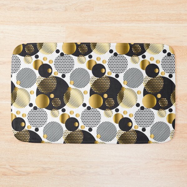 Item preview, Black, White and Gold Polka dot, Black and White Polka dot Pattern, Black and White Polka dot Design, Polka Dot designed and sold by graphic-genie.
