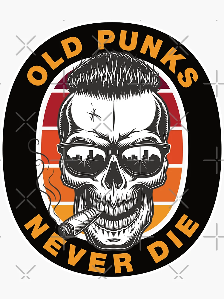 PUNK ROCK Never DIES Punk Rock Themed Bubble-free Stickers,great