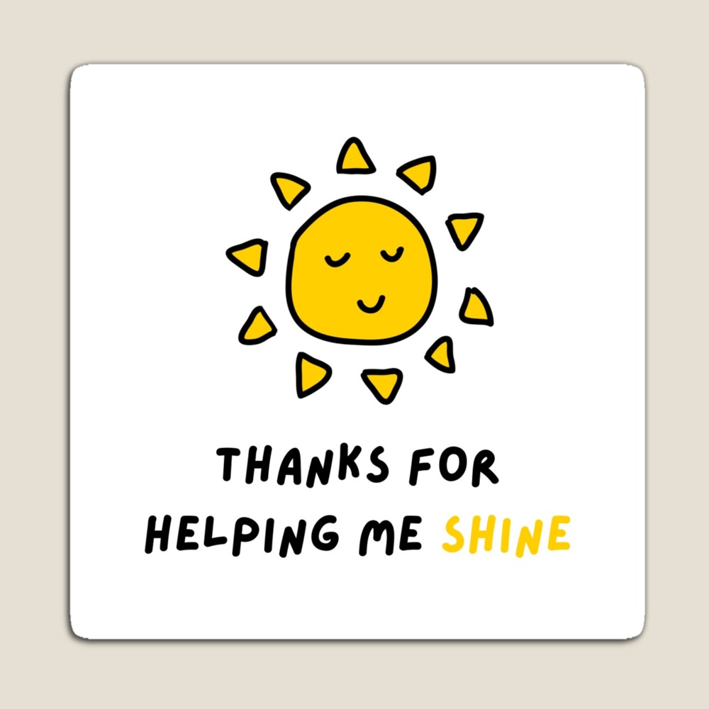 Thank You for Helping Me Shine Stickers School Teacher Gift Labels