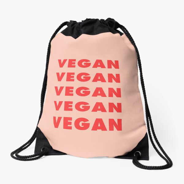 Vegan Vegan Vegan Drawstring Bag