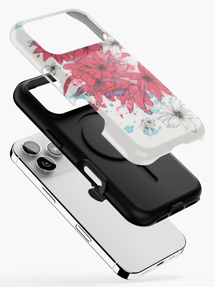 Aperçu 2 sur 4. Coque iPhone avec l'œuvre NomiAntics Fleurs Rouges créée et vendue par NomiAntics.