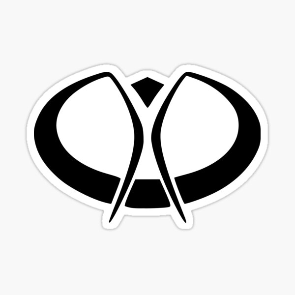 Burning Man Logo Black Sticker