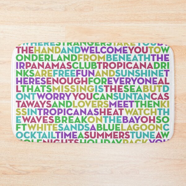 Item preview, Club Tropicana - Wham! (lyrics) v.1 designed and sold by x1brett.