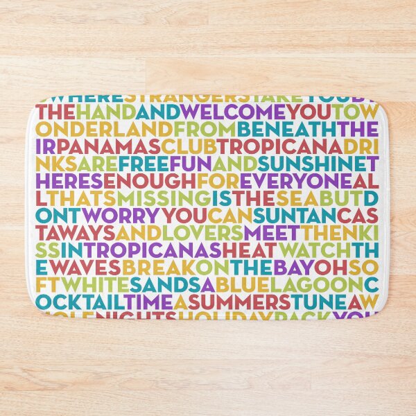 Item preview, Club Tropicana - Wham! (lyrics) v.2 designed and sold by x1brett.
