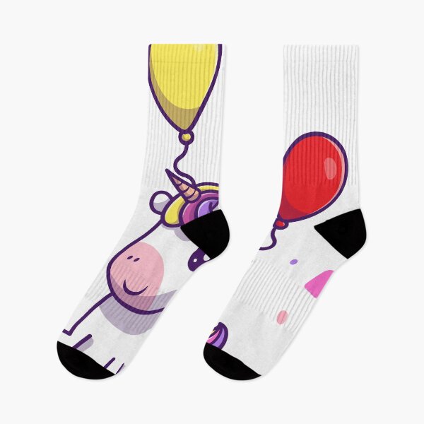 Item preview, Unicornio lindo con globo designed and sold by Red_Stickers.
