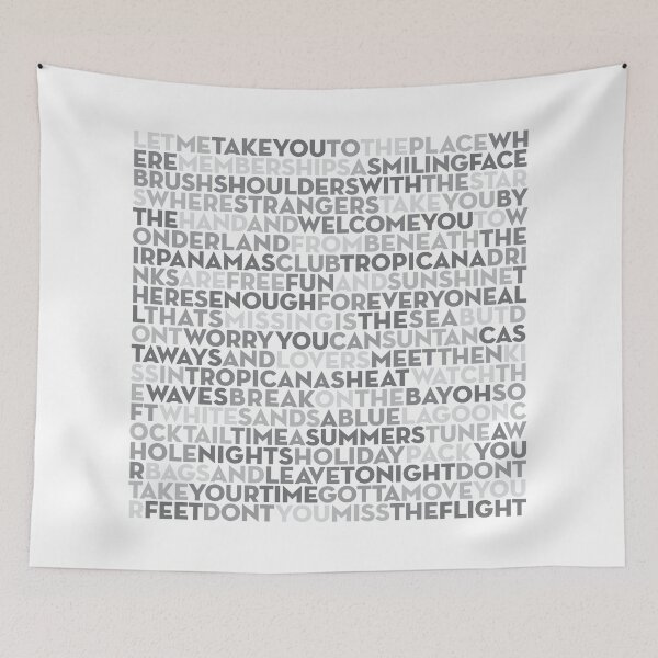 Item preview, Club Tropicana - Wham! (lyrics) v.3 designed and sold by x1brett.