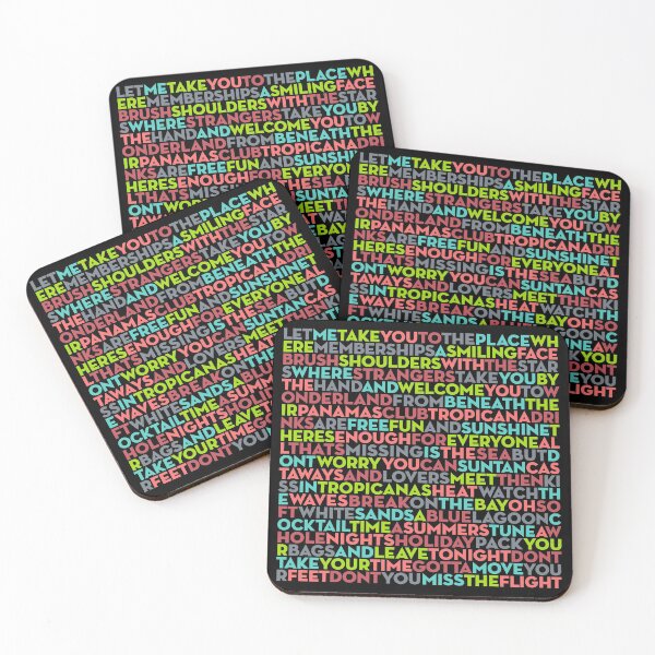 Item preview, Club Tropicana - Wham! (lyrics) v.4 designed and sold by x1brett.