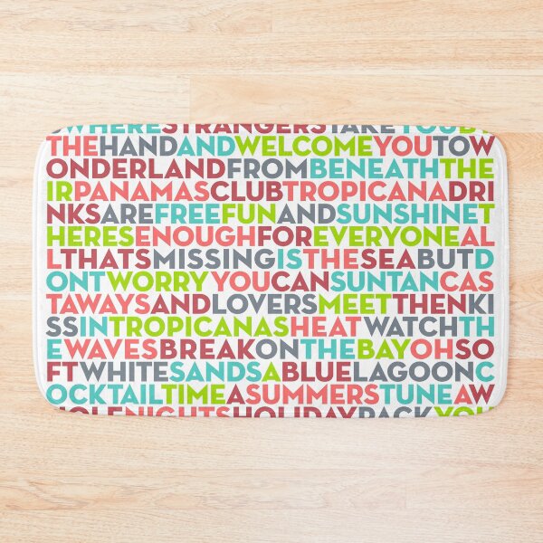 Item preview, Club Tropicana - Wham! (lyrics) v.4 designed and sold by x1brett.
