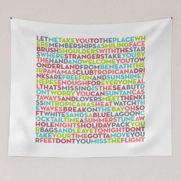 Item preview, Club Tropicana - Wham! (lyrics) v.4 designed and sold by x1brett.