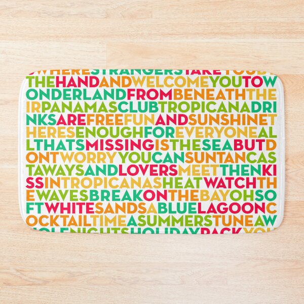Item preview, Club Tropicana - Wham! (lyrics) v.5 designed and sold by x1brett.
