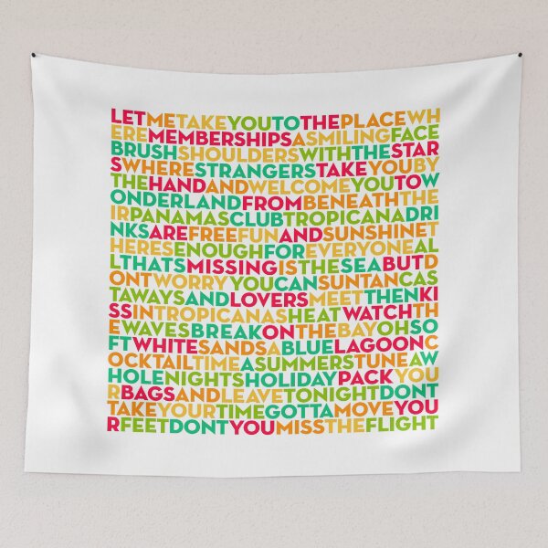 Item preview, Club Tropicana - Wham! (lyrics) v.5 designed and sold by x1brett.