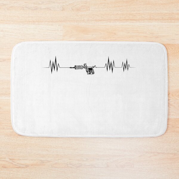 Item preview, EKG Heartbeat Heart diagram Tattoos designed and sold by Elwetritsche.
