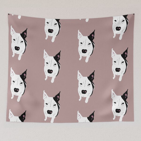 Item preview, Cute little dog “Mikey” Pitbull-type Dog designed and sold by PrintsWithGaia.