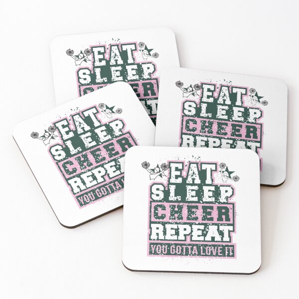 Item preview, Eat Sleep Cheer Repeat designed and sold by JooArtPrints  ★★★★★.