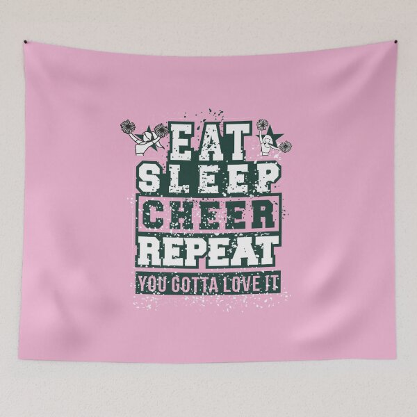 Item preview, Eat Sleep Cheer Repeat designed and sold by JooArtPrints  ★★★★★.