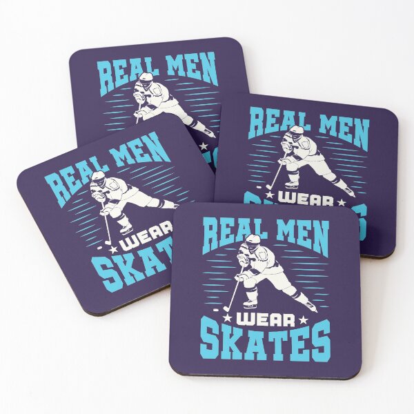 Item preview, Funny Hockey Player Real Men Wear Skates designed and sold by jaygo.