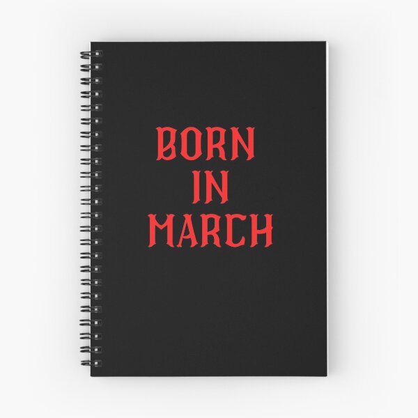 Item preview, BORN IN MARCH designed and sold by Tshirtpedia.