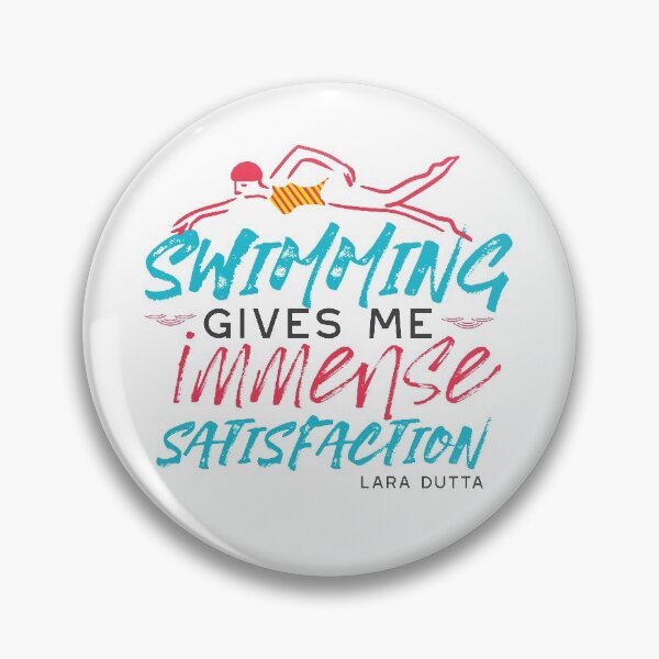 Item preview, Swimming Gives Me Immense Satisfaction Art and Quotes designed and sold by FlinArt.