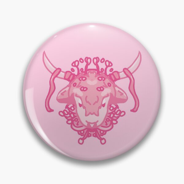 Item preview, Flower Cow / Pink Highland Cow designed and sold by punkauracrystal.
