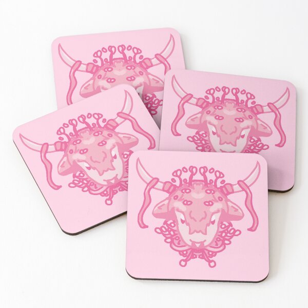 Item preview, Flower Cow / Pink Highland Cow designed and sold by punkauracrystal.