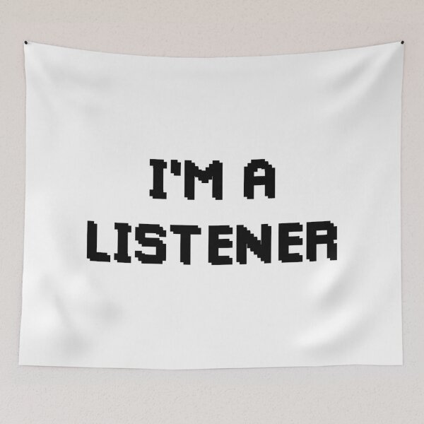 Item preview, I'm a Listener (Black) designed and sold by FilipeFerreira.