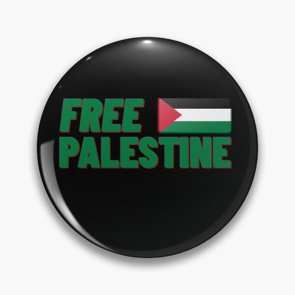 Item preview, Free Palestine green text flag peace message  designed and sold by SANDELmerch.