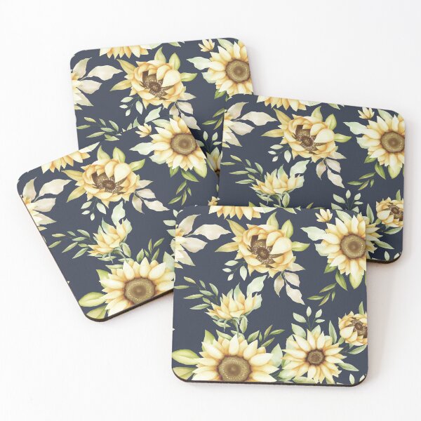 Item preview, Vintage Sunflowers Floral Pattern Yellow Sunflowers    designed and sold by EpicArtz.
