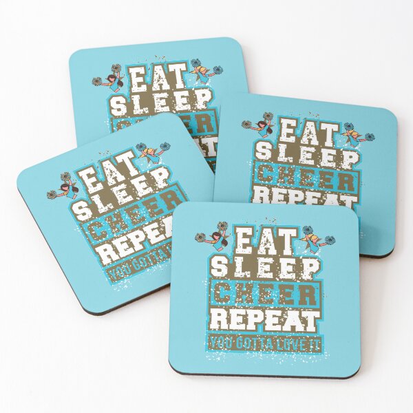 Item preview, Eat Sleep Cheer Repeat designed and sold by JooArtPrints  ★★★★★.
