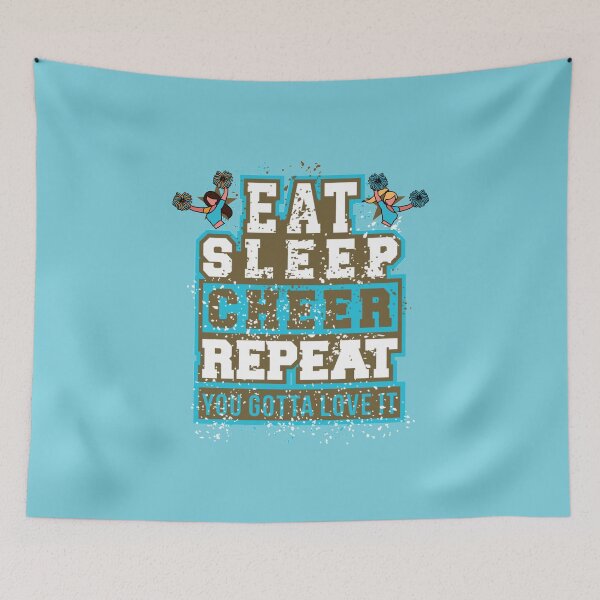 Item preview, Eat Sleep Cheer Repeat designed and sold by JooArtPrints  ★★★★★.