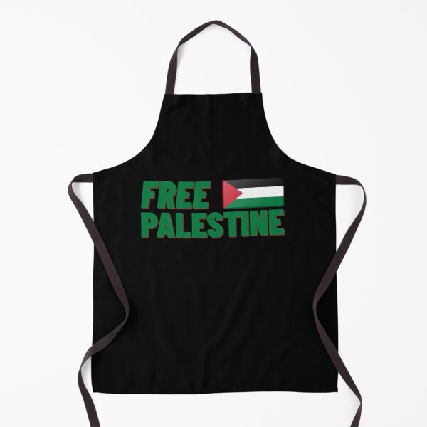 Item preview, Free Palestine green text flag peace message designed and sold by SANDELmerch.