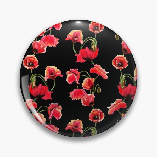 Item preview, red poppy ,watercolor pattern designed and sold by IrinaShishkina.