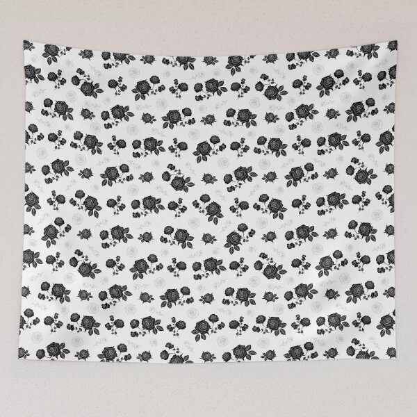 Item preview, B&W Roses - White version designed and sold by Ribeiro Design.
