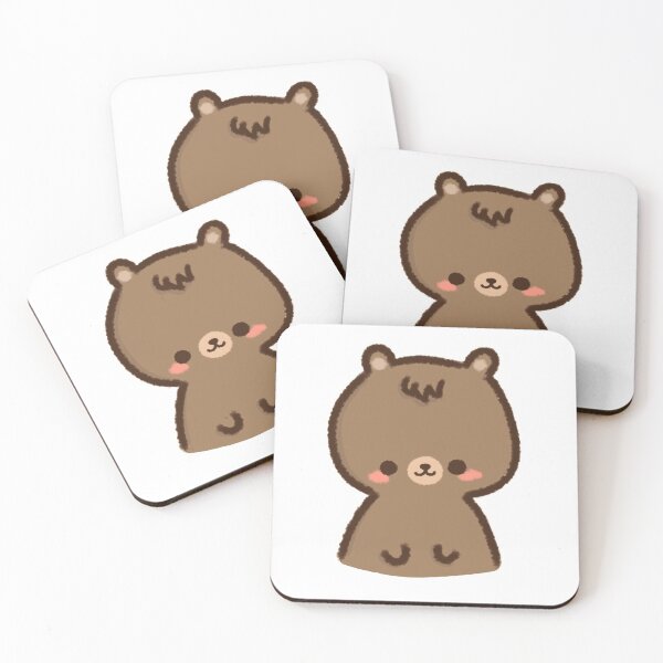 Item preview, Kawaii baby brown grizzly bear being cute designed and sold by GLwithUs.