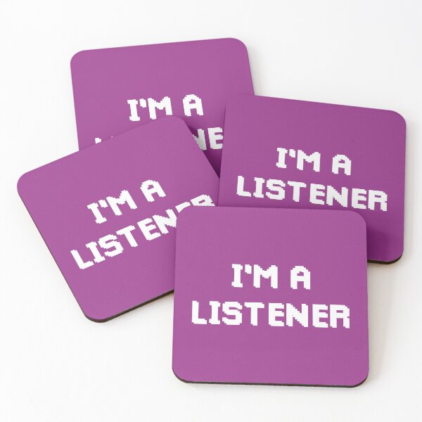Item preview, I'm a Listener (Purple BG) designed and sold by FilipeFerreira.