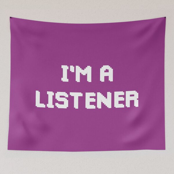 Item preview, I'm a Listener (Purple BG) designed and sold by FilipeFerreira.