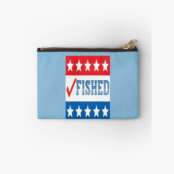 Item preview, I Fished Check Mark USA Red White and Blue With Stars on Blue Background designed and sold by KeysTreasures.