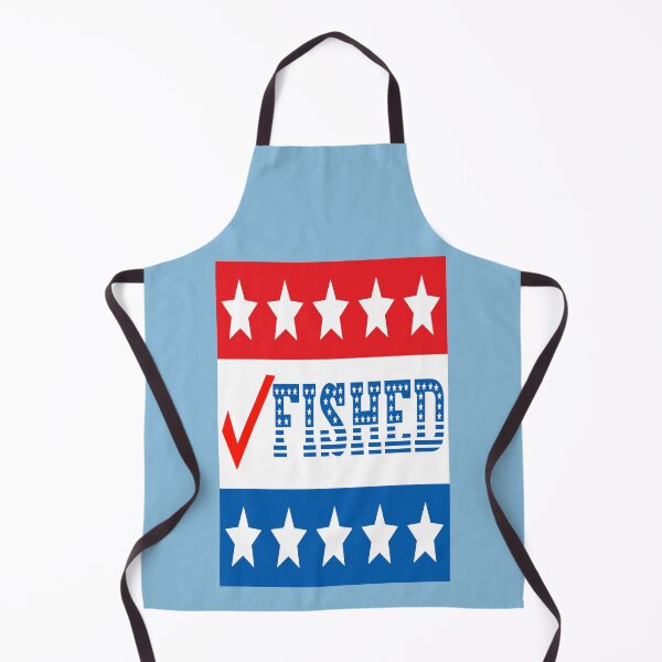 Item preview, I Fished Check Mark USA Red White and Blue With Stars on Blue Background designed and sold by KeysTreasures.