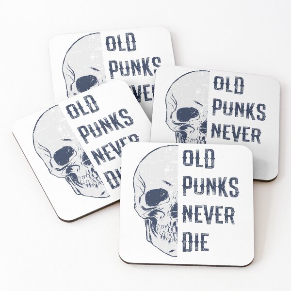 Item preview, Old Punks Never Die Punk Rocker Skull Design designed and sold by justjonboy.