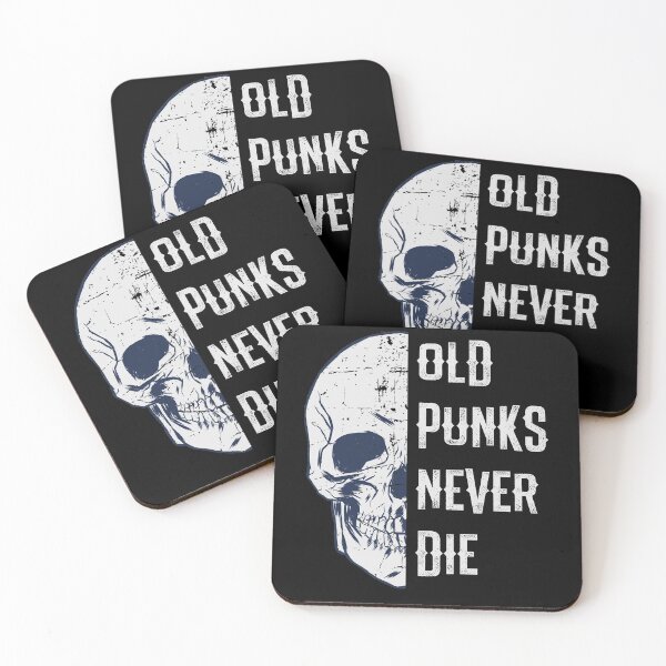 Item preview, Old Punks Never Die Punk Rocker Skull Design designed and sold by justjonboy.