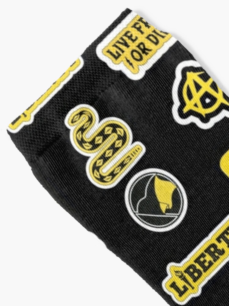 Ancap Sticker Pack 1 Socks for Sale by LibertarianSt