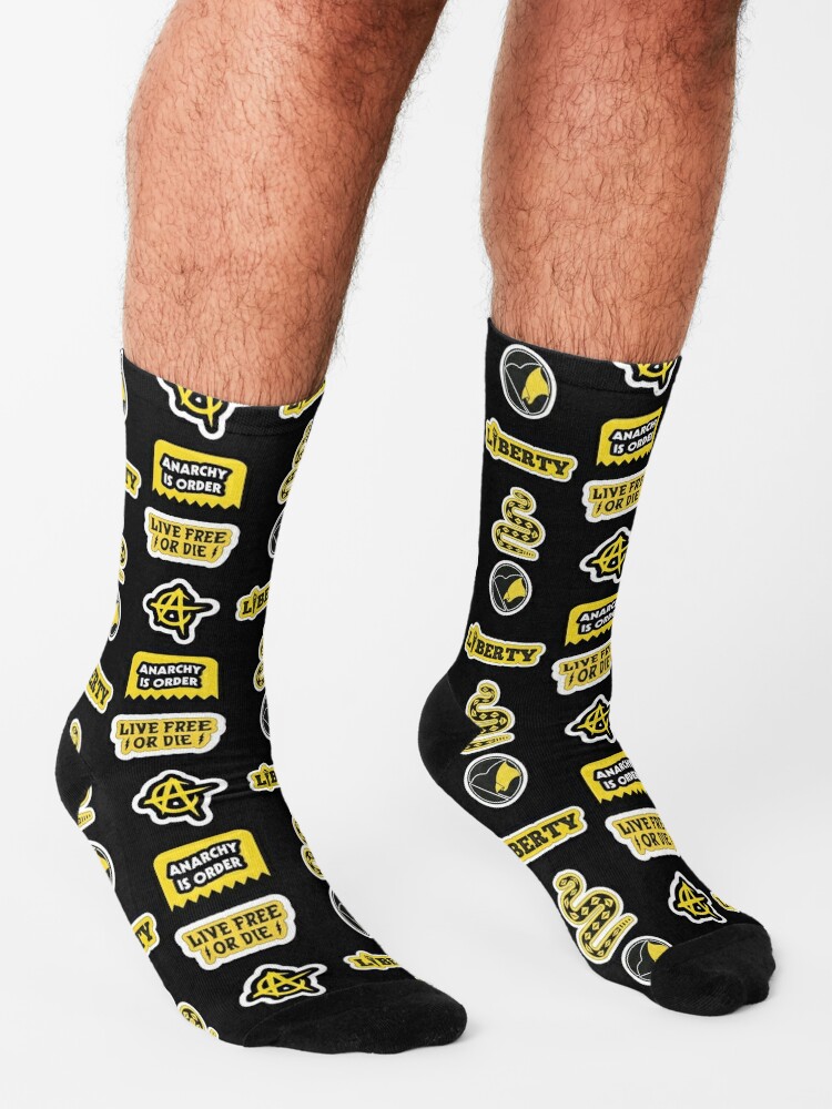 Ancap Sticker Pack 1 Socks for Sale by LibertarianSt