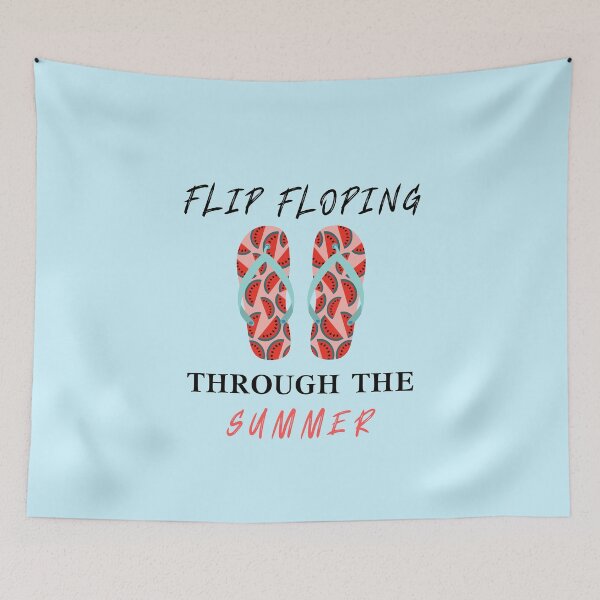 Item preview, Flip floping through the summer - Funny summer saying designed and sold by Theleochick.