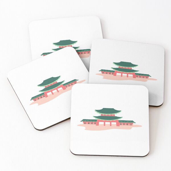 Item preview, Colorful Hand-Drawn Gyeongbokgung Palace Korea World Landmark designed and sold by MIDDLX.
