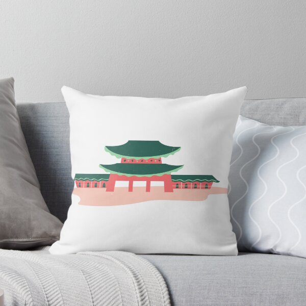 Aperçu de l'œuvre Dessiné à la main coloré Gyeongbokgung Palace Corée World Landmark créée et vendue par MIDDLX.