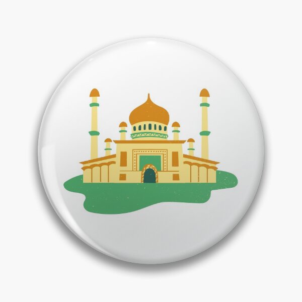 Item preview, Colorful Hand-Drawn Jame' Asr Hassanil Bolkiah Mosque Brunei World Landmark designed and sold by MIDDLX.