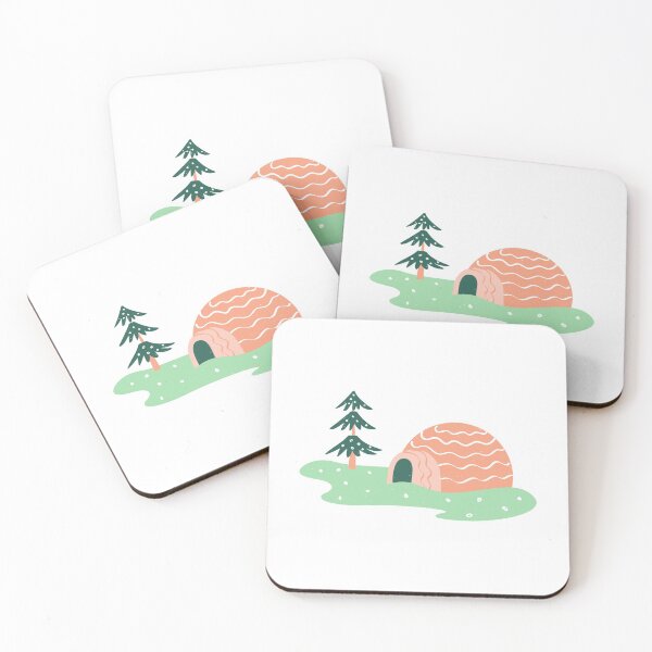 Item preview, Colorful Hand-Drawn Lapland Igloo Village Finland World Landmark designed and sold by MIDDLX.