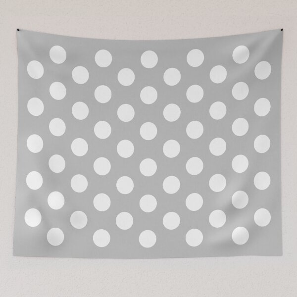 Item preview, Medium WHITE and SILVER GREY POLKA DOTS designed and sold by RachelMacht.