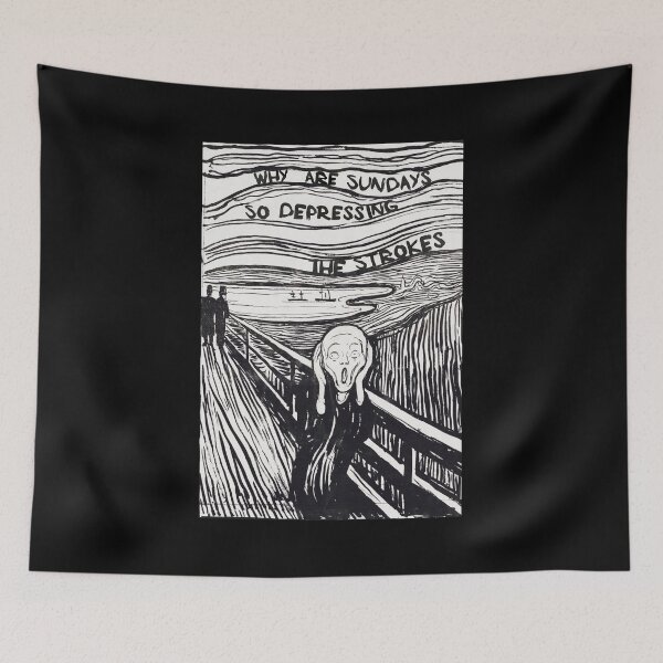 Item preview, Why Are Sundays So Depressing Strokes designed and sold by ICheckmateThee.