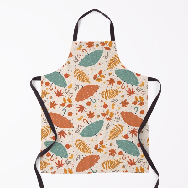 Item preview, Autum pattern with umbrellas designed and sold by burbura.